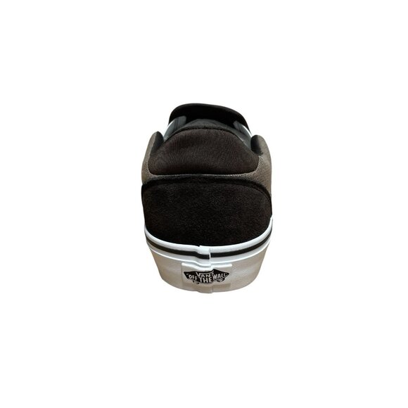 VANS ASHER DELUXE SLIP ON SHOES COZY KNIT COFFEE MENS 9 SKATE COMFORTABLE NEW - Picture 6 of 7